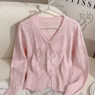 Bow Knit Cardigan