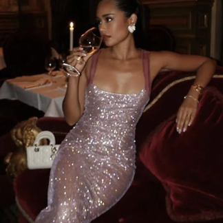 shimmer bodycon dress